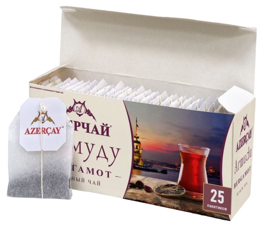 Чай АЗЕРЧАЙ Армуду Бергамот черный 25пак