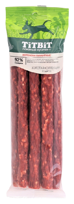 Лакомство для собак ТИТБИТ Колбаски Пикантные 80г
