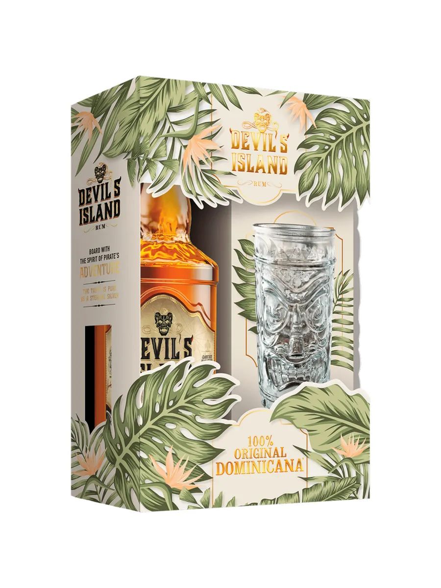 Ром ДЕВИЛС АЙЛЕНД Аньехо 37.5% ст/б 0.7л+бокал