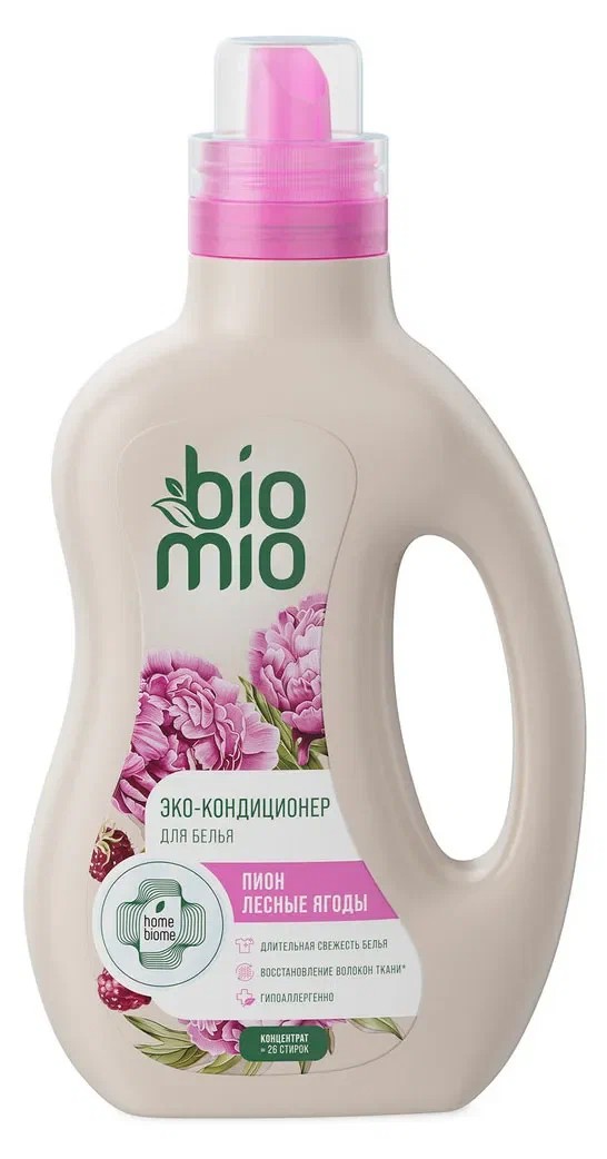 Кондиционер для белья БИО-МИО Софт пион лесные ягоды 800мл