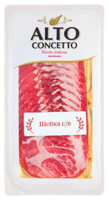 Шейка АЛЬТО КОНЧЕТТО Коппа нарезка с/в 100г