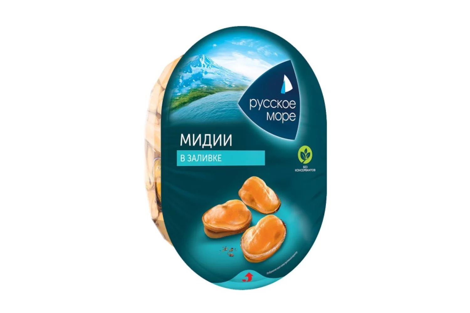 Мидии РУССКОЕ МОРЕ мясо в заливке 180г