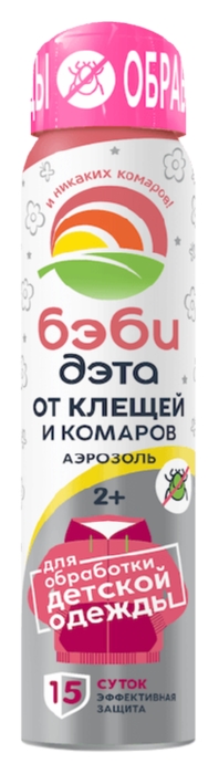 Аэрозоль ДЭТА Бэби от клещей и комаров 100мл