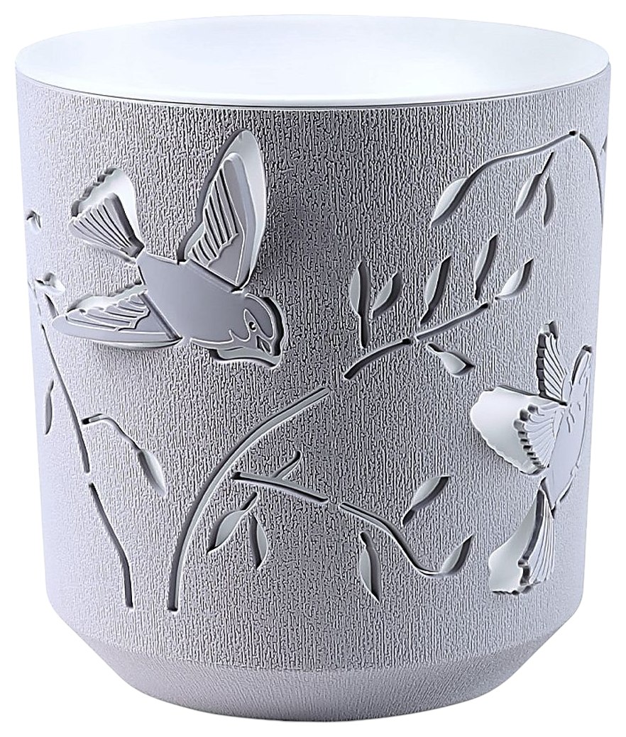 Кашпо ВМС Колибри серо-белый 2.5л арт.КШ-4655