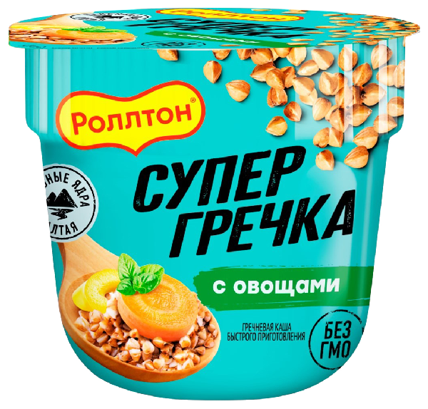 Каша РОЛЛТОН Гречневая с овощами стакан 45г