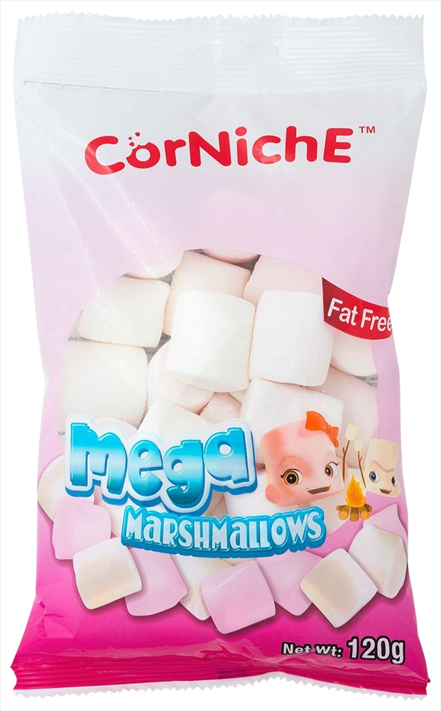 Маршмеллоу КОРНИШ Мега белый 120г
