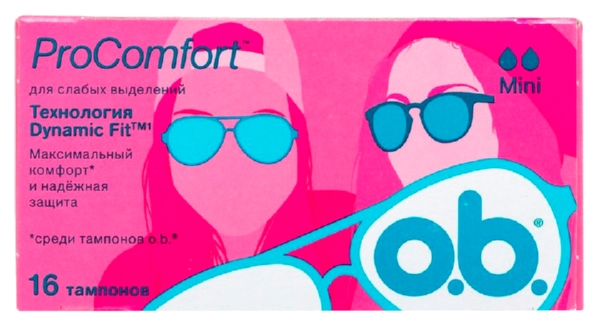 Тампоны О.В. Прокомфорт мини 16шт
