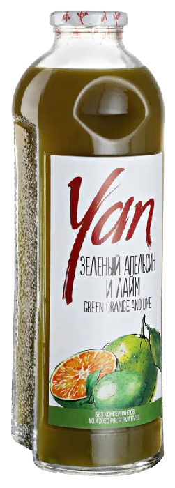 Нектар ЯН зеленый апельсин лайм ст/б 0.93л