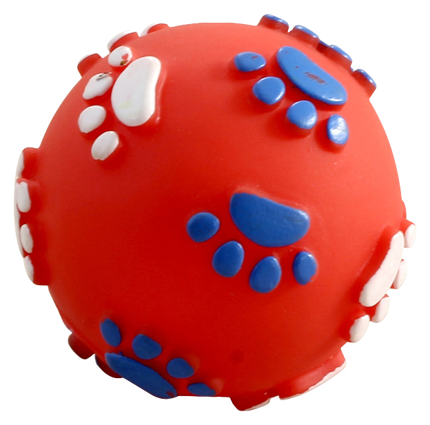 Игрушка для собак ТРИОЛ Мяч с лапками из винила 60мм