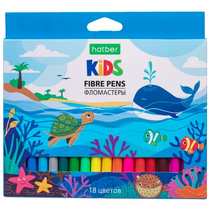 Фломастеры ХАТБЕР Эко Африка 18цв