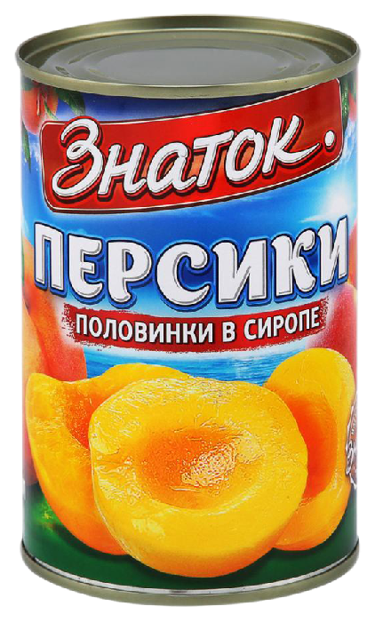 Персики ЗНАТОК половинки в сиропе ж/б 410г