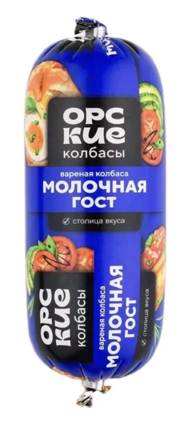 Колбаса ОРСКИЕ КОЛБАСЫ Молочная вареная 400г