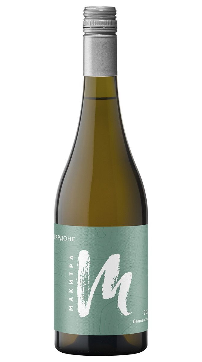 Вино МАКИТРА Шардоне белое сух 10.5-12.5% ст/б 0.75л