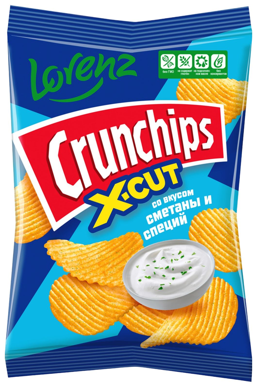 Чипсы ЛОРЕНЦ Кранчипс сметана специи 70г
