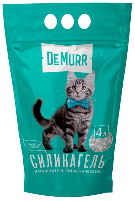 Наполнитель для туалета ДЕ МУРР силикагелевый 4л