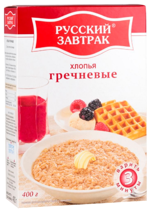 Гречневые хлопья НАЦИОНАЛЬ русский завтрак карт/уп 400г