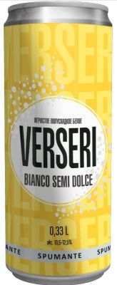 Игристое вино ВЕРСЕРИ белое п/сл 10.5-12.5% ж/б 0.33л