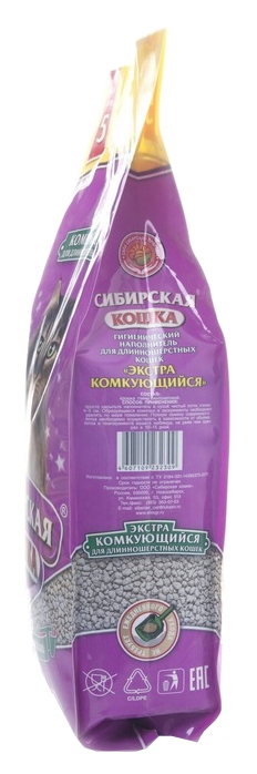 Наполнитель для туалета СИБИРСКАЯ КОШКА Экстра для длинношерстных комкующийся 5л
