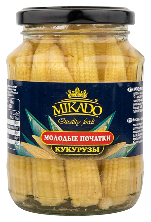 Кукуруза МИКАДО Початки ст/б 370мл