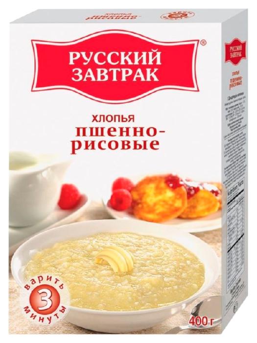 Пшенно-рисовые хлопья НАЦИОНАЛЬ русский завтрак карт/уп 400г
