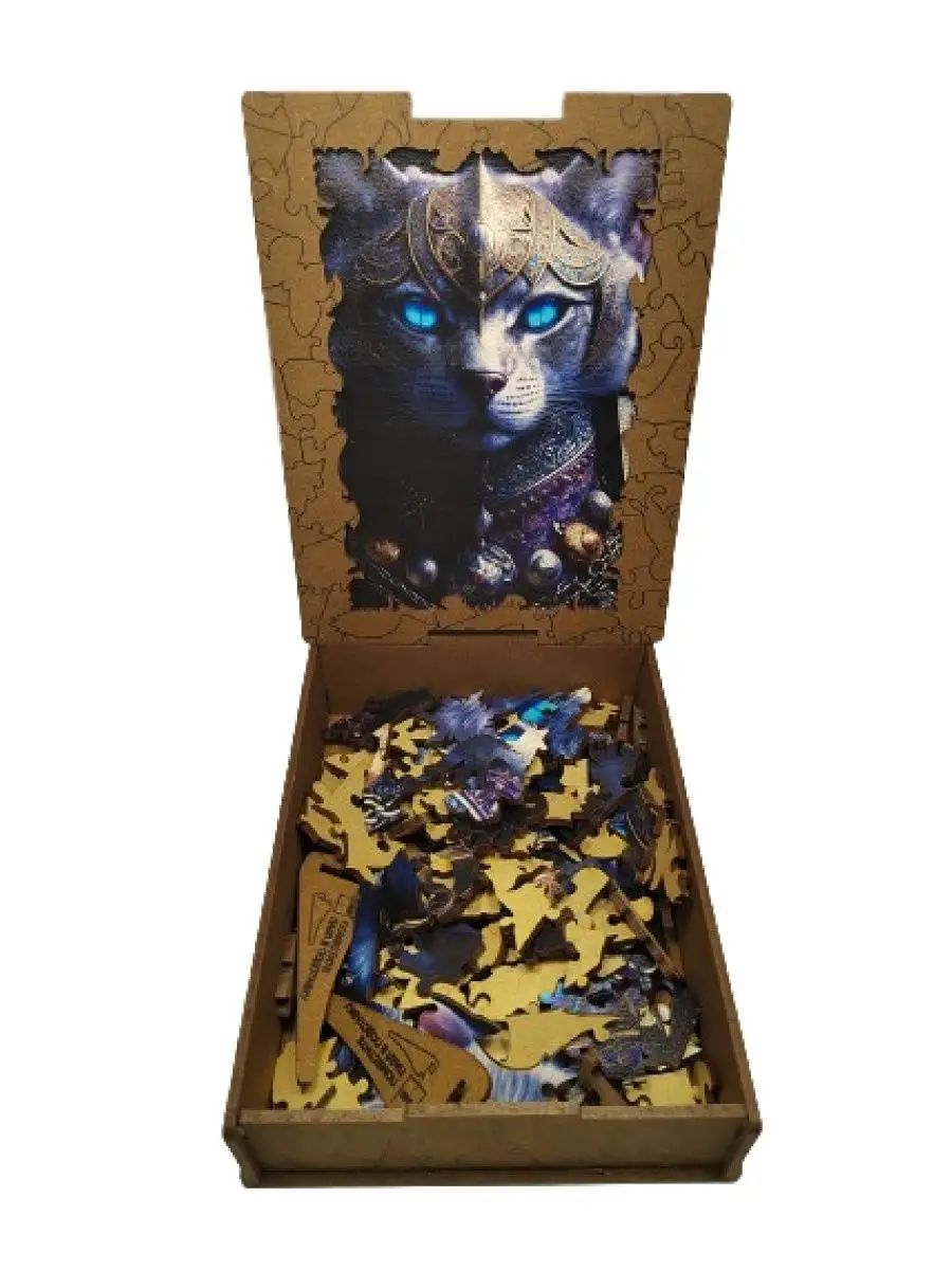 Пазл фигурный АПИЛКА Фантазия Кот в доспехах арт.ВзП16