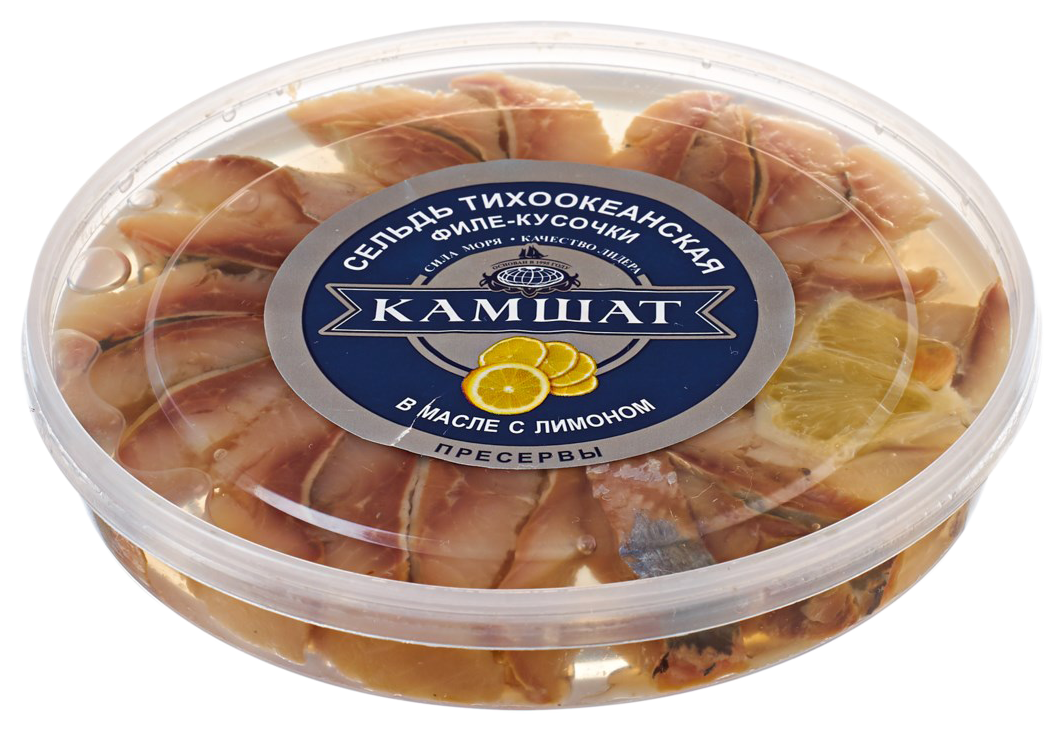 Сельдь КАМШАТ с лимоном в масле 180г