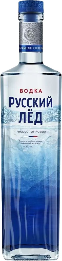 Водка РУССКИЙ ЛЕД 40% ст/б 0.25л