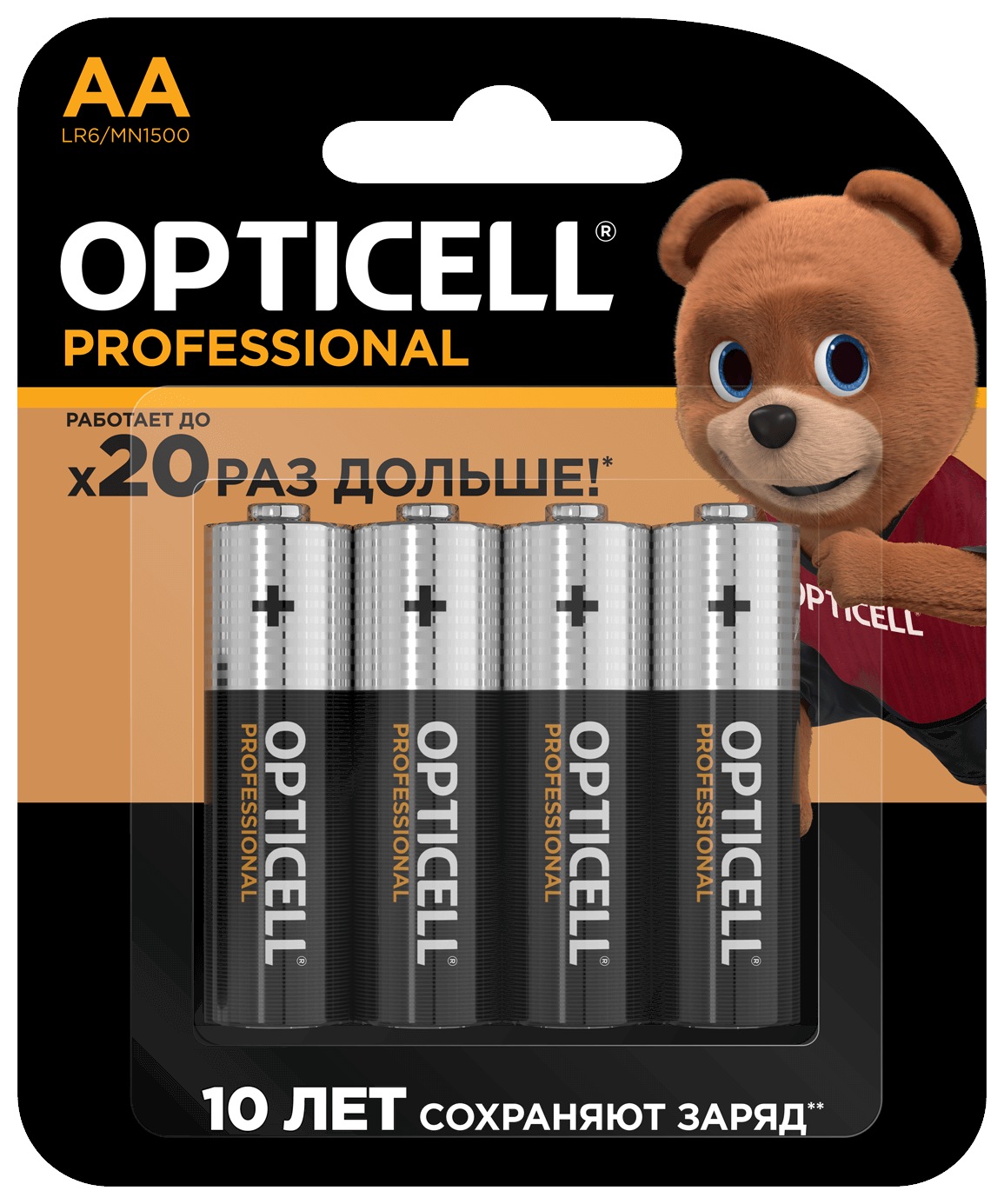 Батарейки ОПТИСЕЛЛ Профессиональные AA 4шт