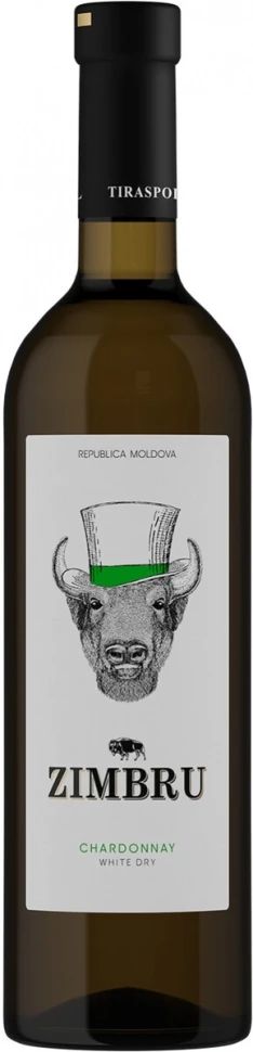 Вино ЗИМБРУ Шардоне белое сух 12-14% ст/б 0.75л