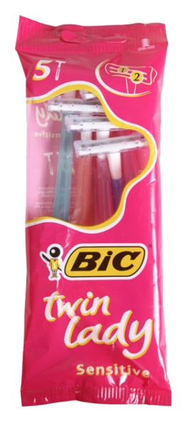Бритва одноразовая БИК Твин леди 5шт