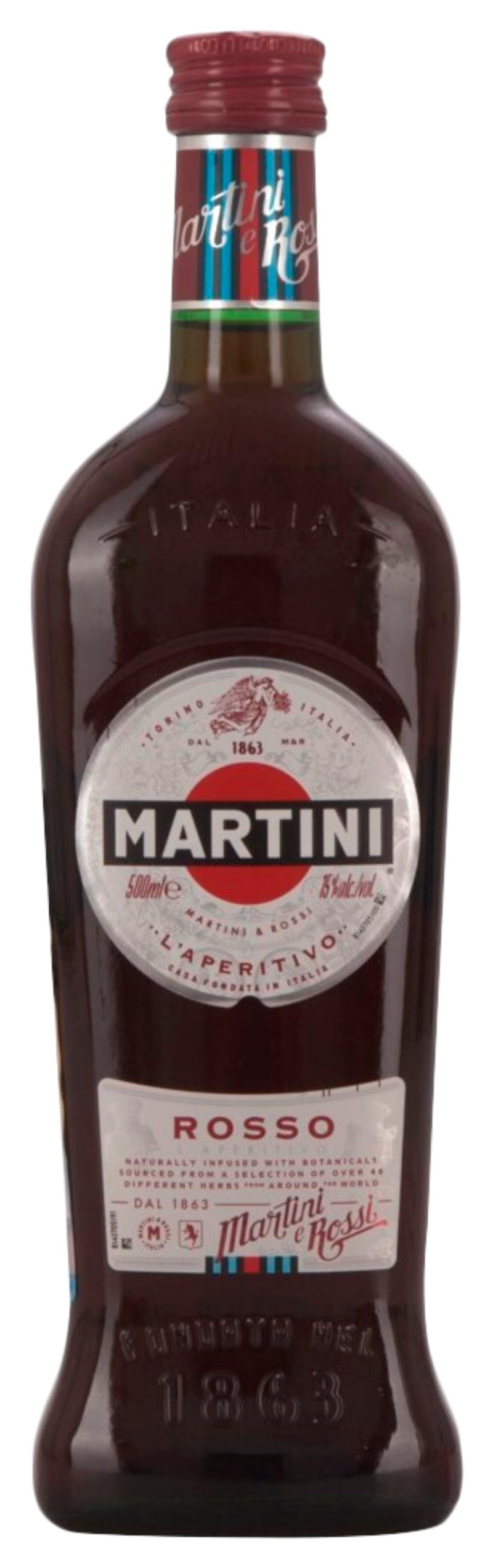 НВ Напиток ароматиз МАРТИНИ Россо виноградосодержащий сл 15% ст/б 0.5л