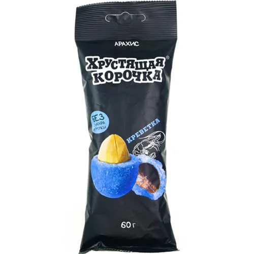 Арахис в глазури АВЕРТОН Хрустящая корочка креветка 60г