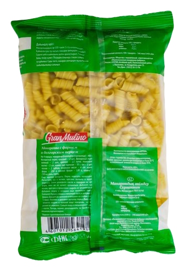 Мак.изделия ГРАНМУЛИНО Серпантин м/у 400г