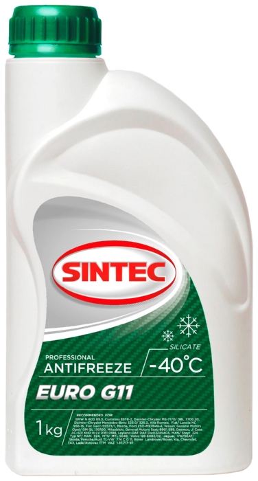 Антифриз СИНТЕК Евро -40 G11 зеленый 1кг