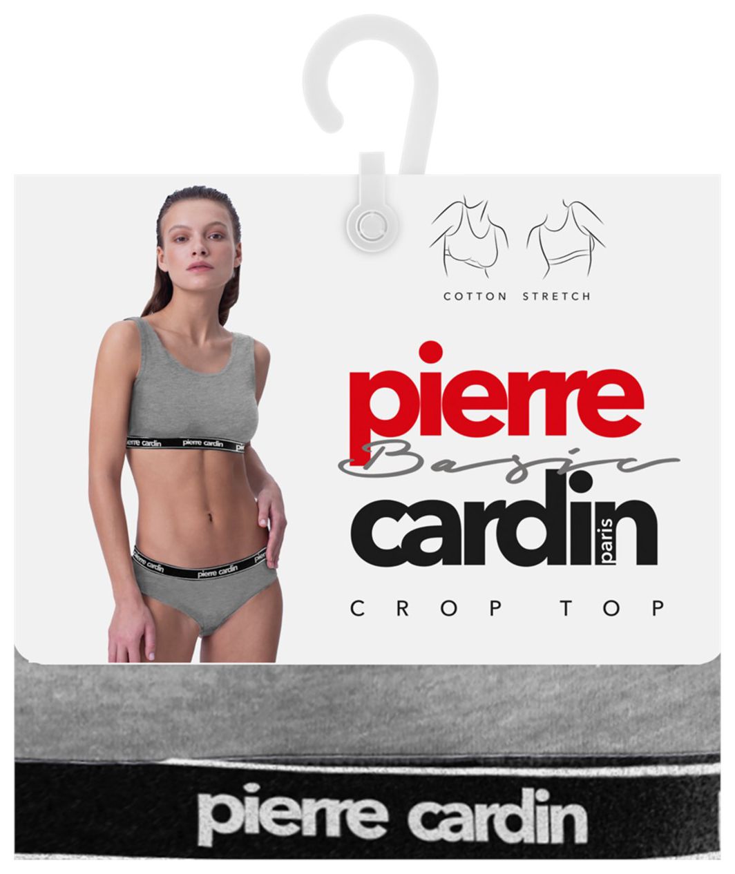 Трусы женские ПЬЕР КАРДЕН серый меланж р.46-48 арт.17009