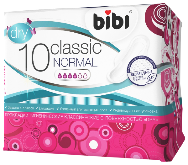 Прокладки БИБИ Классик нормал драй 10шт