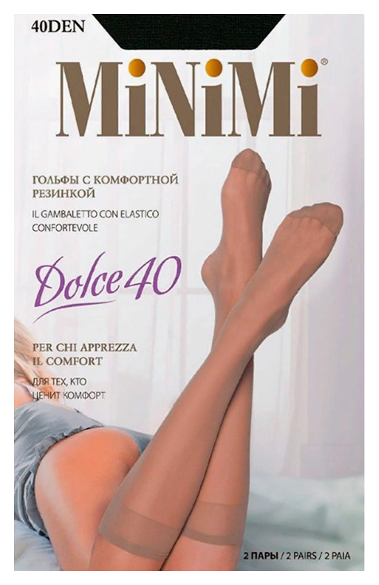 Гольфы МИНИМИ Дольче 40ден неро 2пары