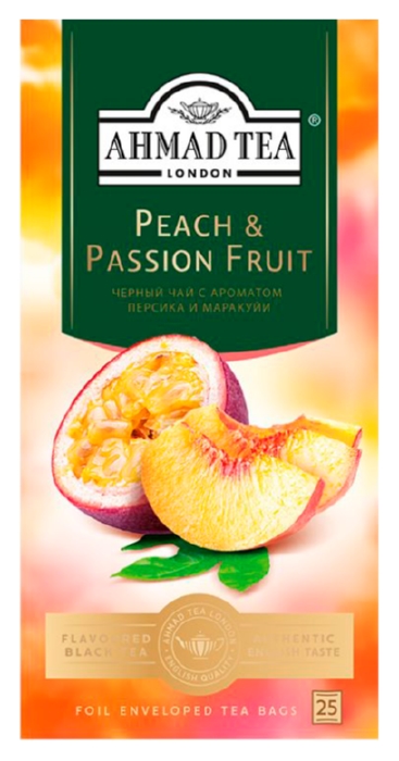 Чай АХМАД Персик-маракуйя черный 25пак