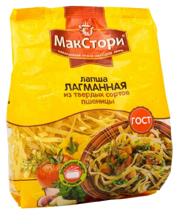 Мак.изделия МАКСТОРИ Лапша лагманная м/у 250г