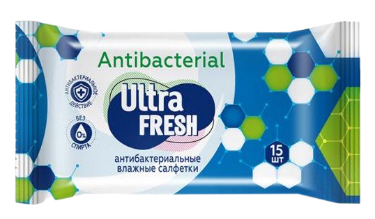 Влажные салфетки УЛЬТРА ФРЕШ 15шт