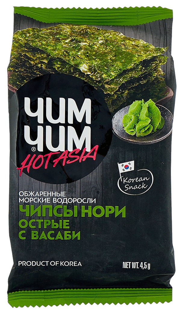 Чипсы-нори ЧИМ-ЧИМ Васаби пэт 4.5г