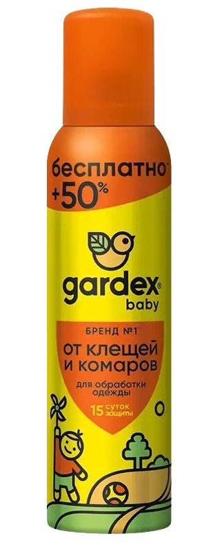 Аэрозоль ГАРДЕКС Беби от клещей и комаров 150мл