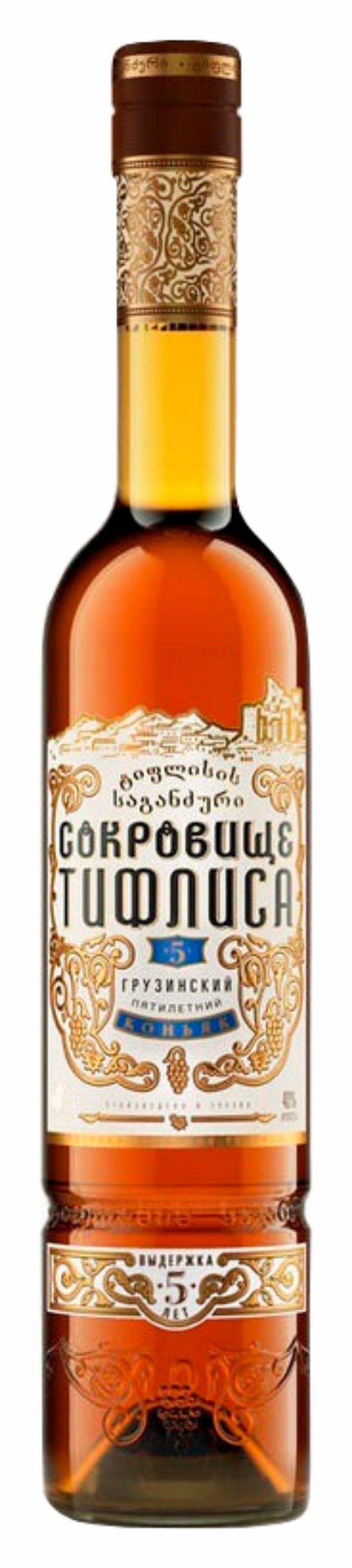 Коньяк СОКРОВИЩЕ ТИФЛИСА 5 лет 40% ст/б 0.25л