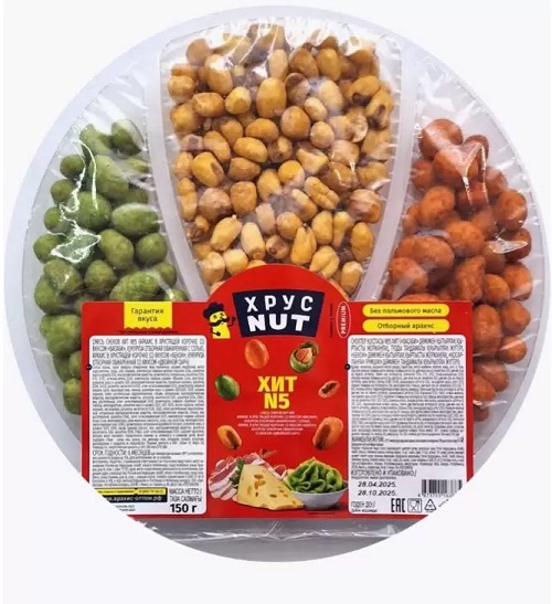 Смесь снеков ХРУСТ НАТ Хит №5 150г