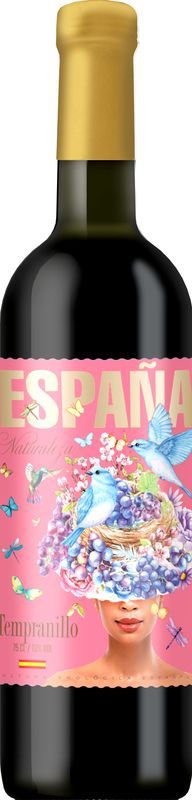 Вино ЭСПАНА НАТУРАЛЕСА Темпранильо красное п/сл 12.5% ст/б 0.75л