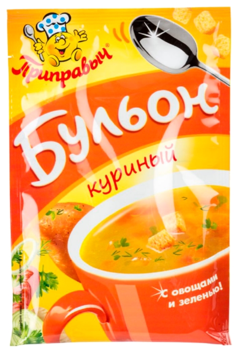 Бульон ПРИПРАВЫЧ Куриный с овощами и зеленью 75г