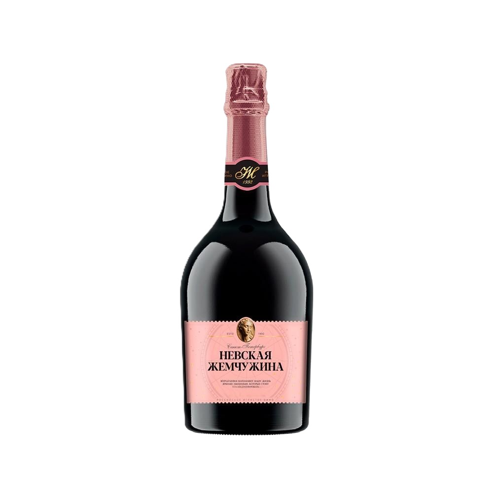 Игристое вино НЕВСКАЯ ЖЕМЧУЖИНА Мадлен розовое п/сл 10.5-12.5% ст/б 0.75л