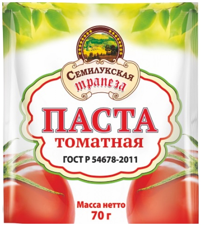 Томатная паста СЕМИЛУКСКАЯ ТРАПЕЗА Гост м/у 70г