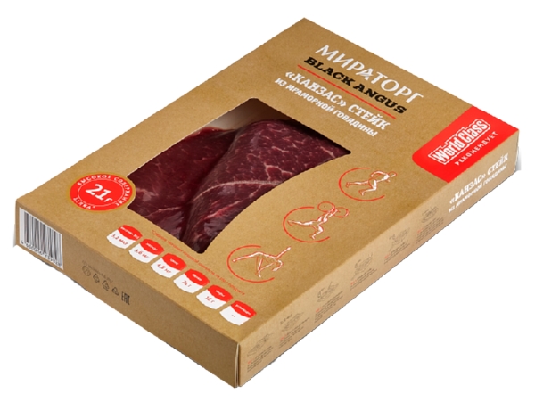 Говядина мраморная МИРАТОРГ Канзас стейк охл 390г