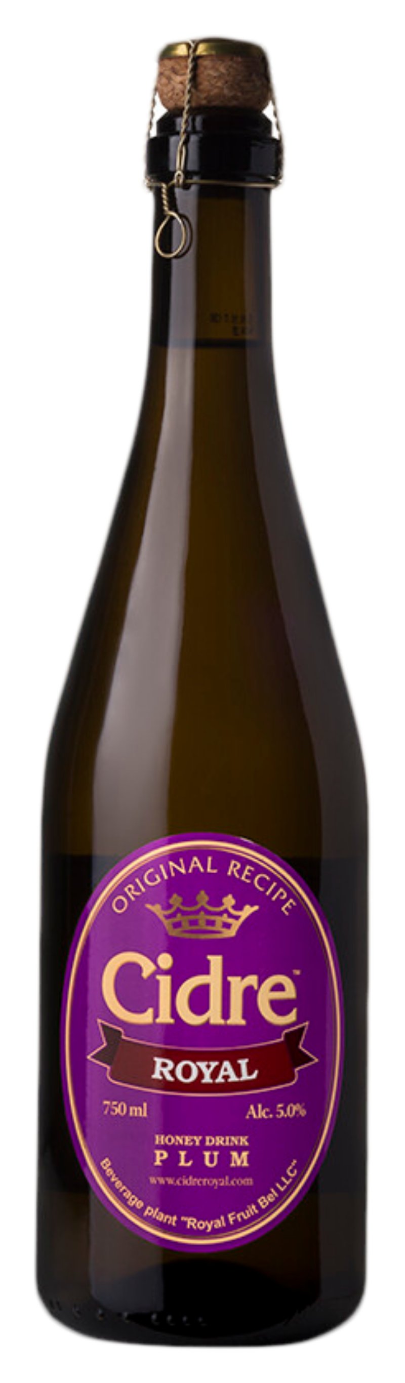 Напиток слабоалкогольный РОЯЛ ФРУТ Медовуха сливовая 5% ст/б 0.33л